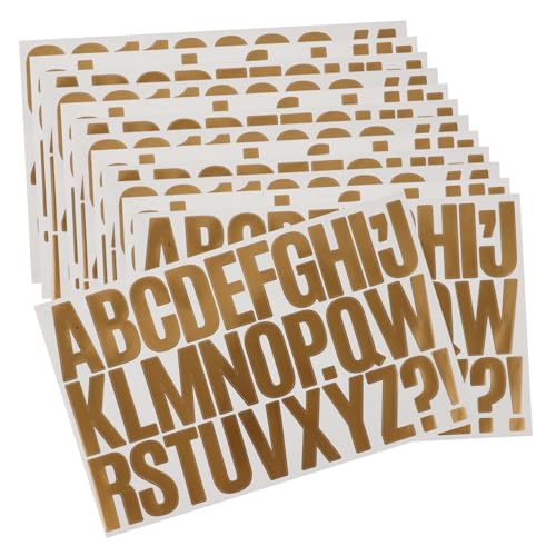 KALLORY Selbstklebende Buchstaben Und Zahlen Aufkleber DIY Dekorative Sticker Für Bastelarbeiten Scrapbooking Und Kreative Projekte Großbuchstaben Kleinbuchstaben Und von KALLORY