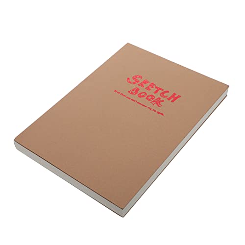 KALLORY Skizzenbuch leeres Notizbuch ungefüttertes Journal leeres Seitenjournal leerer Skizzenblock leeres Buch mitmalbuch zeichenpad Buch zum Zeichnen von Hand Zeichenblock Papier Brown von KALLORY