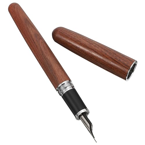 KALLORY Stift Kalligrafie-Federn Kugelschreiber für Füllfederhalter Zeichnung Füllfederhalter Kalligrafie chinesischer füllfederhalter Kalligraphie-Füllfederhalter hölzern Brown von KALLORY