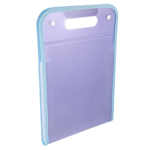 KALLORY Tragbare Orgel tasche erweiterbarer Akkordeon-Ordner Veranstalter multi office organizer büro organizer Akkordeonordner für Dokumente Akkordeon-Datei-Organizer Polyester Violett von KALLORY