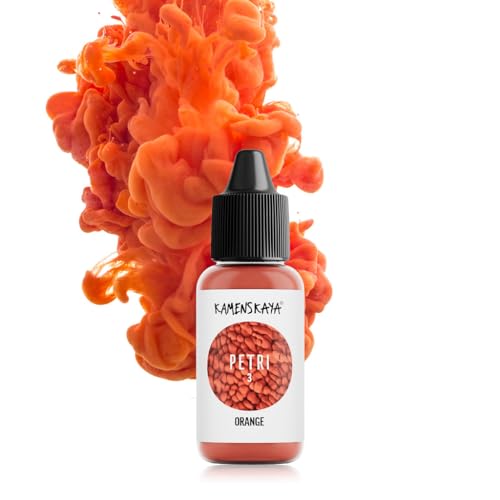 KAMENSKAYA Alkoholtinten für Harz, orangefarbene Alkoholtinte für Epoxidharz, 15.1 ml (15 ml) von KAMENSKAYA