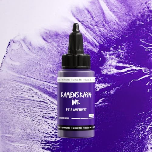 KAMENSKAYA Delaminierende Alkoholtinte - Selbstspaltende Alcohol Ink P-113 'Amethyst', 30 ml von KAMENSKAYA