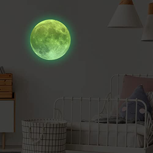 KAMEUN Leuchtsterne Selbstklebend Wandsticker, Sterne und Mond Sternenhimmel Aufkleber Wanddeko, Leuchtsticker Wandtattoo für Kinderzimmer Schlafzimmer von KAMEUN