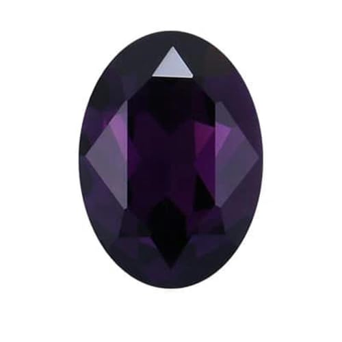 13 x 18 mm ovale Strasssteine für Kleidertaschen, K9-Glas-Strasskristalle, Pointback, rote Kristalle, Strass-Kunsthandwerkszubehör, Amethyst, 8 x 10 mm, 20 Stück von KAOXHX