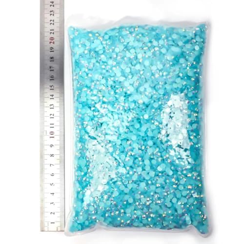 Großhandel Harz nicht hot fix strass стразы flatback kristalle strass glitters stein Große paket für DIY nagel-44 Aquamarin AB-2mm SS6-50000 stücke von KAOXHX