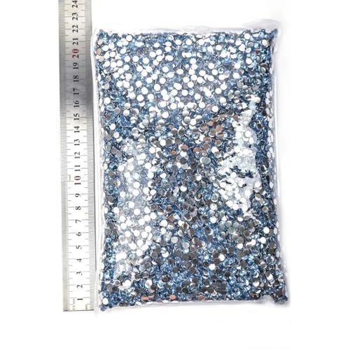 Großhandels-Strasssteine aus Kunstharz, nicht heiß verlegen, mit flacher Rückseite, Kristalle, Strass, Glitzerstein, großes Paket für DIY-Nägel, 4 Lt Saphir, 4,0 mm SS16 – 25.000 Stück von KAOXHX