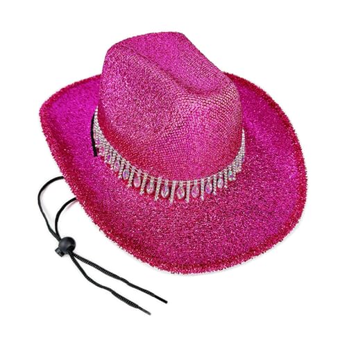 KAQNTUD Cowgirl-Hut mit Schmucksteinen, schwerer Kristall, Panama-Hut, Überraschung, Mädchen, Jungen, Brauthut für Karneval, Musikfestival, stilvolle Western-Kopfbedeckung KAQNTUD Cowgirl-Hut mit Schmucksteinen, schwerer Kristall, Panama-Hut, Überraschung, Mädchen, Jungen, Brauthut für Karneval, Musikfestival, stilvolle Western-Kopfbedeckung von KAQNTUD