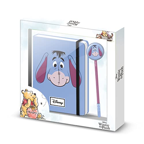 Winnie Puuh Igor Face-Geschenkbox mit Tagebuch und Fashion Kugelschreiber, Blau von KARACTERMANIA