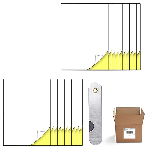 20 Blatt Etiketten a4, Etikettenpapier a4 Bedruckbar, Etiketten Selbstklebend Versandetiketten Aufkleber A4, Universal Etiketten Aufkleber, Etiketten Selbstklebend, Bedruckbar Sticker Aufkleber A4 von KARELLS