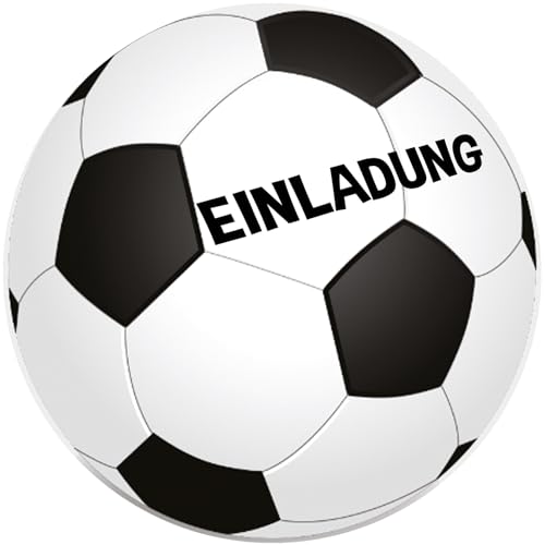 KARTEN 24 VERSAND Fussball Einladungskarten Junge Kindergeburtstag Einladung Fußball Geburtstag Einladungen Jungs Jungen Geburtstagseinladungen (Classic) von KARTEN 24 VERSAND