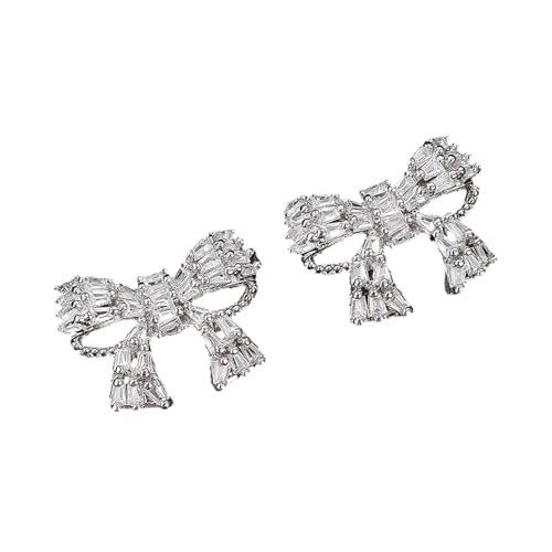 1 Paar Mini Bowknot Metallknöpfe & Basteln Kleidung Glitzer Knöpfe Für Handarbeiten Nähzubehör Zirkon von KASFDBMO