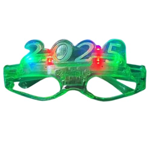 KASFDBMO 2025 Leuchtende Brille Leuchtendes Spielzeug LED Brille Partyzubehör Für Neujahr Weihnachten Halloween von KASFDBMO