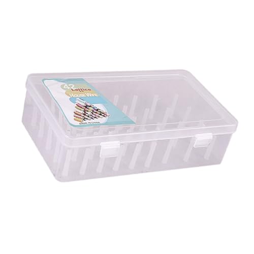 KASFDBMO Aufbewahrungsbox mit 42 Fächern, Garnspulen-Organizer, Nähgarn, Organizer für kleine, große Fadenspulen KASFDBMO Aufbewahrungsbox mit 42 Fächern, Garnspulen-Organizer, Nähgarn, Organizer für kleine, große Fadenspulen von KASFDBMO
