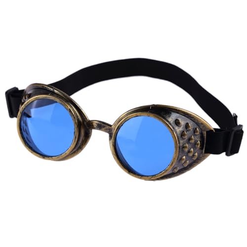 KASFDBMO Cybers Goths Cosplays Sonnenbrille Vintaeg Brille Brille Halloween mit elastischem Gürtel Geschenke von KASFDBMO