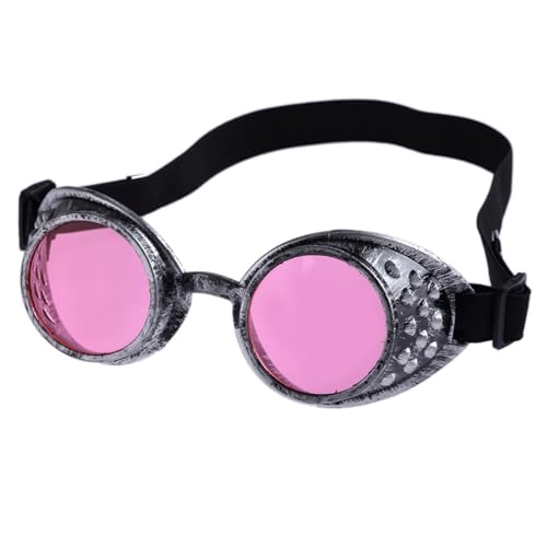 KASFDBMO Cybers Goths Cosplays Sonnenbrille Vintaeg Brille Brille Halloween mit elastischem Gürtel Geschenke von KASFDBMO