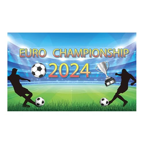 KASFDBMO Europäische Flaggen Wimpelkette Feiert Fußball Polyester Flaggen Girlanden Und Umfassender Passender Planer Für Fans 180 X 100 cm von KASFDBMO