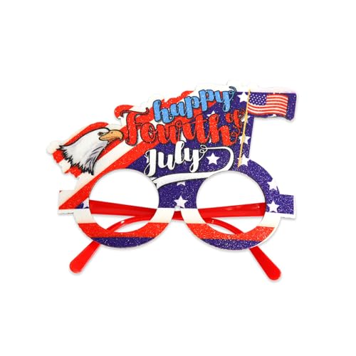 KASFDBMO Unabhängigkeitstags-Brille, US-Buchstabe, langlebig, auffälliges Partyzubehör für Event-Dekorationen von KASFDBMO