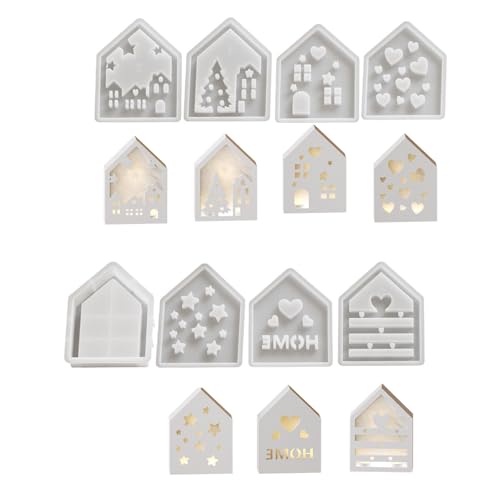 Set Von 8 Künstlerischen Dekoren Und Geschenken Schimmel Silicon House Ornament Schimmelpilze Für Handwerksliebhaber Und Heimkern von KASFDBMO