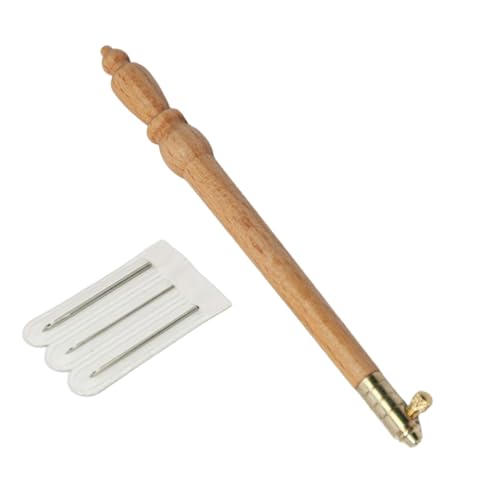 Stickhaken, Holzgriff mit Nadel zum Sticken von Pailletten, Perlen, ergonomischer Holzgriff, Stickerei, Häkelnadel von KASFDBMO