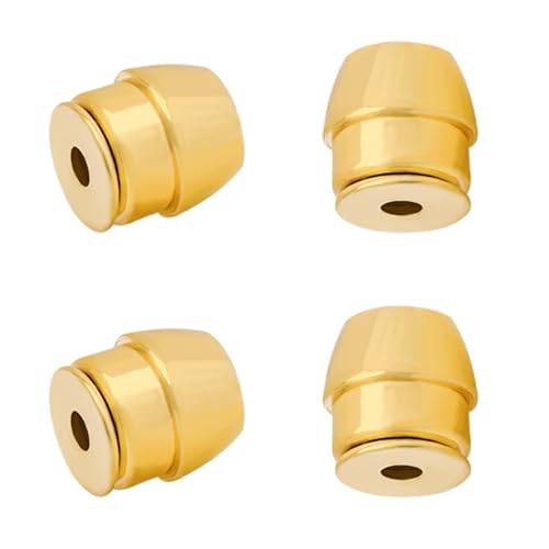 KASFREE Ohrring-Verschlüsse aus Edelstahl für Ohrstecker, Ohrring-Verschlüsse, Ersatz für sichere Ohrring-Verschlüsse (Gold) von KASFREE