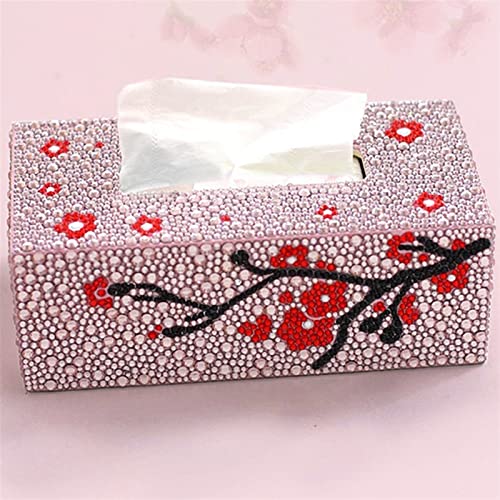 Diamant-Malerei-Tissue-Box Handgefertigte Kunst-Kosmetik-Tissue-Spender Rechteck-Tissue-Box Kinder DIY Puzzle Cartoon Home Decor Diamond Painting (Color : 14.5x10.5x7.3cm-03) von KASUK