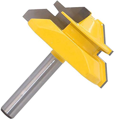 KATSU Verleimfräser Gehrung Verleimfräser Oberfräse 45 Grad Lock Miter Router Bit 1/4" (6,35mm), Holzbearbeitung Fräser Schneidwerkzeug für Graviermaschine Trimmmaschine von KATSU Tools