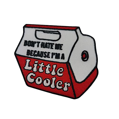 Bestickter Aufnäher zum Aufbügeln mit Aufschrift "Don't Hate Me Because I'm a Little Cooler", zum Aufbügeln, zum Aufnähen, DIY-Zubehör, Punk-Totenkopf, coole Patches für Rucksäcke, Jacken, Kleidung von KAWADU