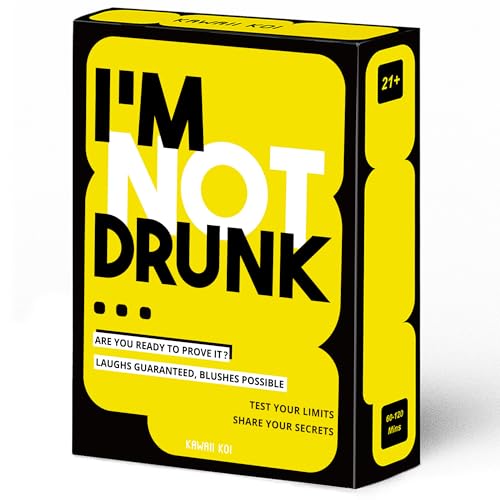 I'm NOT Drunk Party-Trinkspiel für Spieleabende - Geschenk zum 21. Geburtstag & Junggesellinnenabschied Spiel mit 55 lustigen Karten - Lustiges unvergessliches Trinkkartenspiel - Get The Party Started von KAWAII KOI