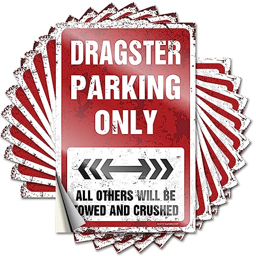 Aufkleber für Auto Dragster Parking Only, lustiger Aufkleber, 10 Stück, Liebesaufkleber für Erwachsene (12 x 18 cm) von KAXW