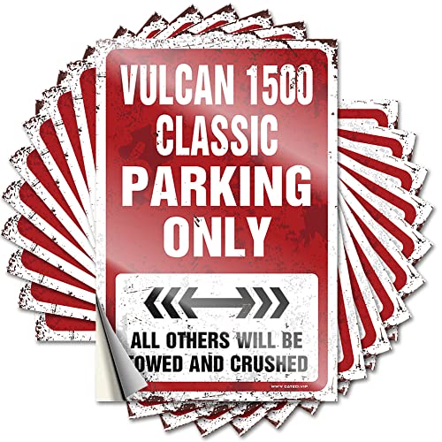 Aufkleber für Autos, Vulcan 1500 Classic Parking Only, lustiger Aufkleber, 10 Stück Werkzeugkasten-Aufkleber und Aufkleber, unangemessene Aufkleber (12 x 18 cm) von KAXW