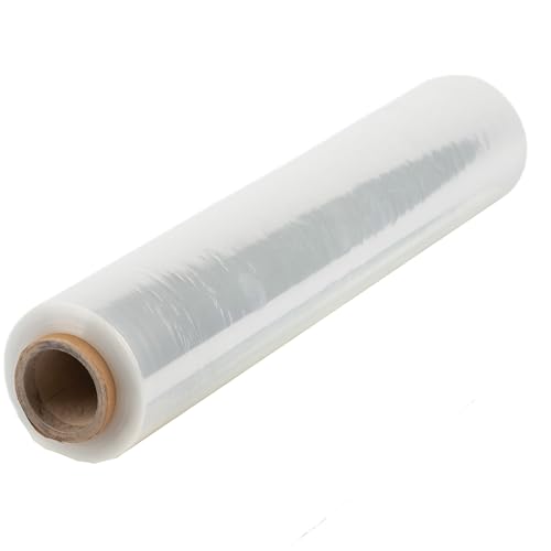 KB-Stretchfolie transparente Handstretchfolie, Palettenumverpackung, Ladeeinheitensicherung, Verpackungsfolie auf Rolle 20 my, 500 mm x 270 Meter (1) von KB