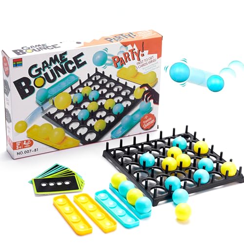 KBIBCK Bounce Off Party Game, Bouncing Ball Abprallen Party-Spiel, Bounce Ball Spiel Desktop Bouncing Toy, Brettspiel Family and Party Desktop Bouncing Toy for 2-4 Spieler von KBIBCK