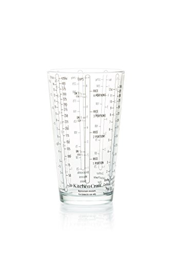 KitchenCraft Glasmessbecher für Nasse / Trockene Zutaten, 425 ml von KitchenCraft