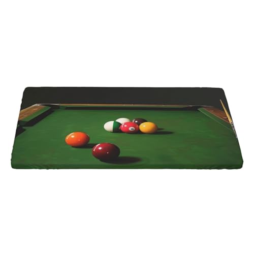 KCGSDEGV Billard bedruckte Tischdecke, rechteckig, wasserdicht, waschbar, Tischdecke für Küche, Esszimmer, Erntedankfest, Weihnachten von KCGSDEGV