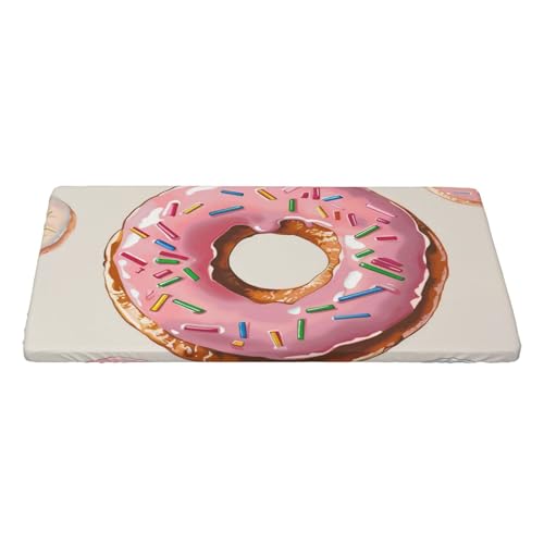 KCGSDEGV Donut bedruckte Tischdecke, rechteckig, wasserdicht, waschbar, Tischdecke für Küche, Esszimmer, Erntedankfest, Weihnachten von KCGSDEGV