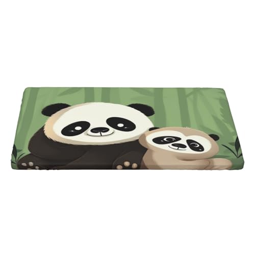 KCGSDEGV Rechteckige Tischdecke, niedlicher Panda-Druck, wasserdicht, waschbar, Tischdecke für Küche, Esszimmer, Erntedankfest, Weihnachten von KCGSDEGV