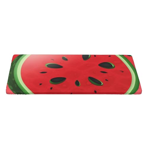 KCGSDEGV Rote Wassermelone bedruckte Tischdecke, rechteckig, wasserdicht, waschbar, Tischdecke für Küche, Esszimmer, Erntedankfest, Weihnachten von KCGSDEGV