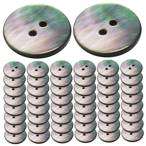 Knöpfe für Kleidung, 50pcs 12,5 mm 2 Löcher Nähknöpfe, einfach zu verwendende Knöpfe für Kunsthandwerk, Sportmantel, Uniform, Jacke, Nähknöpfe von KDAMGOQE