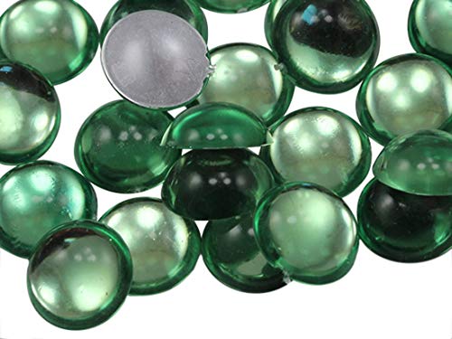 Acryl-Cabochons mit flacher Rückseite, 13 mm, Kunststoff, Edelsteine für Bastelarbeiten, Kostüme, Verzierungen, Kartenherstellung, Schmuck, Cosplay-Schmuck, 50 Stück von KDLJFGSMF1