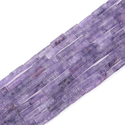 Natürliche helle Amethyst-Perlen, rechteckig, 4 x 13 mm, 40 cm/Strang, Steinperlen für Schmuckherstellung von KDLJFGSMF1