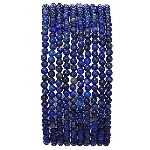 Natürlicher Lapislazuli-Stein, rund, lose Halbedelstein-Perlen zur Schmuckherstellung, 2–2,5 mm, 38 cm/Strang von KDLJFGSMF1