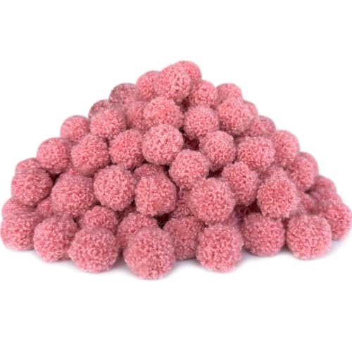 KEAGAN 150 Stück Bastel-Pompons, 2cm Filzkugeln Bunt Klein, Rosa Klein Pompons, flauschige Pompom-Puff-Bälle, kleine Pompons für Kunst und Handwerk, DIY Kreativen Handwerk Dekorationen von KEAGAN