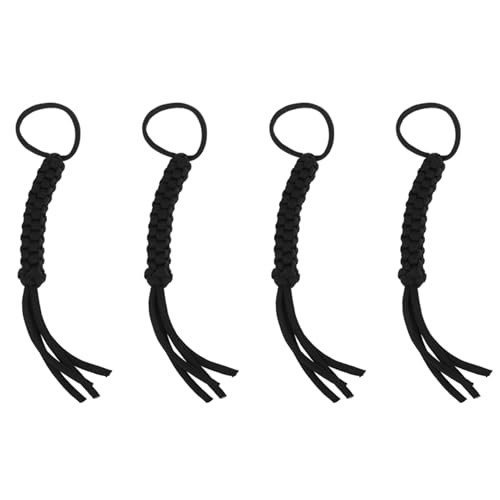 KEALLANS 4X Quadrat Geflochtenes Messer Lanyard - Black von KEALLANS