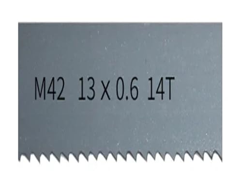 1 Stück Metall-Sägeblatt for Schneiden von Hartholz, Weichmetall, M42-Bimetall-Bandsägeblättern, 1400, 1425, 1435, 1440, 1470 mm x 13 x 0,6 mm x 6 Tpi(14 Tpi,Length 1435mm) von KEBLIN