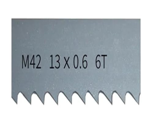 1 Stück Metall-Sägeblatt for Schneiden von Hartholz, Weichmetall, M42-Bimetall-Bandsägeblättern, 1400, 1425, 1435, 1440, 1470 mm x 13 x 0,6 mm x 6 Tpi(6 Tpi,Length 1425mm) von KEBLIN