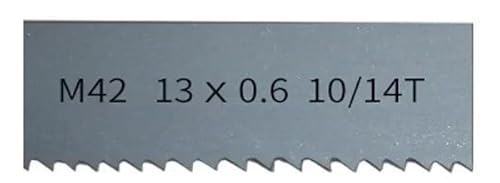 M42 Bi-Metall 1/2" Bandsägeblätter. 1400 1140 1790 2240 x 13 mm mit 6, 14Tpi Bandsägeblatt for Schneiden von Hartholz, Metall.(10-14Tpi,Length 1425mm) von KEBLIN