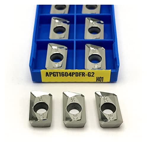 KEEBI CNC-Hartmetall-Einsatzfräser APGT1604 APKT1135 APKT1604 APKT1604 G2 MA MA3 H01 Aluminium-Fräseinsatz Drehwerkzeug CNC-Schneidwerkzeug - 10 STK (Angle : APKT1604 MA3 H01, Shank Diameter : 10PCS) von KEEBI