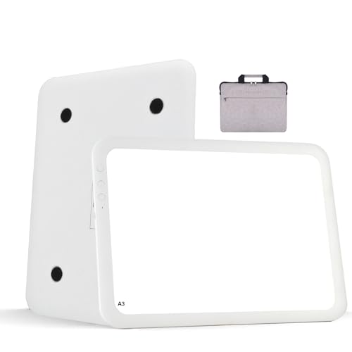 KEIWRLIGHT Wiederaufladbare Leuchttafel zum Nachzeichnen, tragbares dünnes Zeichenpad, 3 Farben, Licht, stufenlos, 6 Helligkeitsstufen, Leuchttafel für Diamantmalerei, Skizzieren für Kinder und KEIWRLIGHT Wiederaufladbare Leuchttafel zum Nachzeichnen, tragbares dünnes Zeichenpad, 3 Farben, Licht, stufenlos, 6 Helligkeitsstufen, Leuchttafel für Diamantmalerei, Skizzieren für Kinder und von KEIWRLIGHT