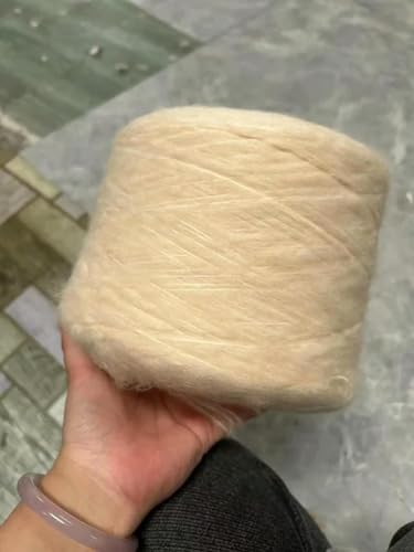 500g Mohair Seide Wolle Garn für Stricken Plüsch Angora Häkeln Thread Weiche DIY Pullover Schal Schal Puffy Line von KEMTAT
