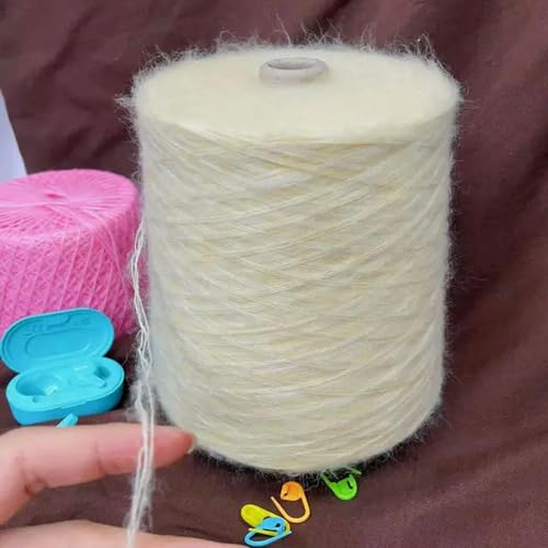 KEMTAT 500 g/Rolle Pailletten Mohair Schal Pullover Weiches dünnes Wollgarn Handstrickpullover Babykleidung Faden Häkeln Glitzer Mohair Garn von KEMTAT